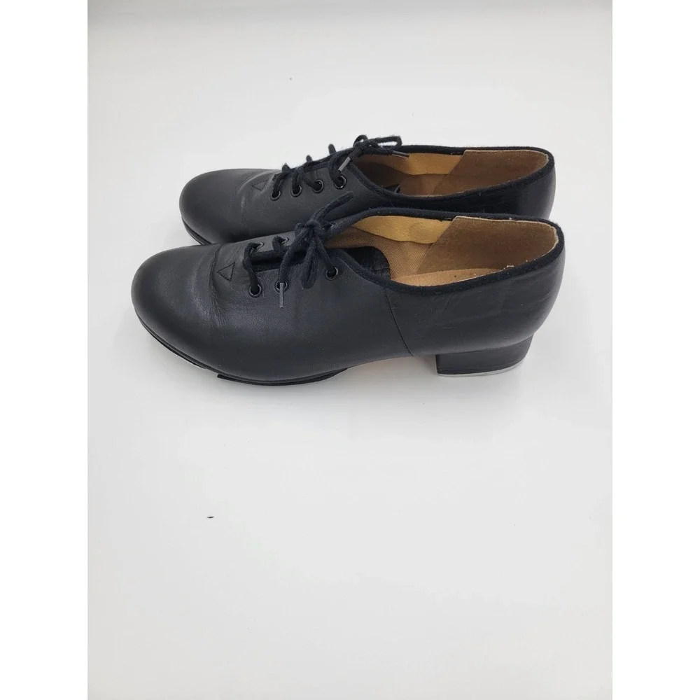 Bloch Black Leather Oxford Tap Dance Shoes,‎ Kids Size 8